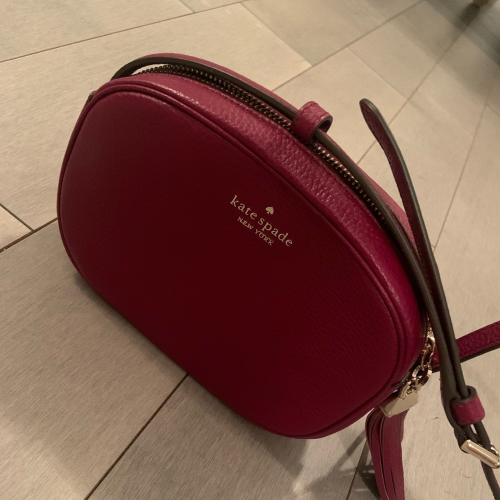 Kate Spade crossbody- wine color